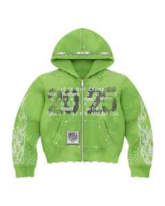 Sudadera con capucha para hombre de peso pesado ajustable con logotipo personalizado, hechos en productos populares Pakistán, cuello con capucha grueso liso de poliéster/algodón - Product Image 4