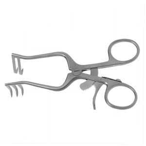 Ensemble d'instruments de rétraction chirurgicale Weitlaner auto-retenant, manuel, de précision, en acier inoxydable, pour la rétraction des tissus, chirurgie générale - Product Image 3