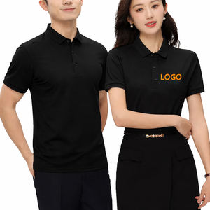 Polo unisexe à logo personnalisé, manches courtes, respirant, en coton mélangé, vêtements de travail et uniforme d'entreprise, t-shirt - Product Image 2