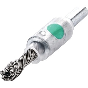 Cabezal de cepillo para pulido con eje de 10 mm y 6 mm, alambre de acero inoxidable de 0,35 mm, 4500 rpm, de Lessmann - Product Image 1