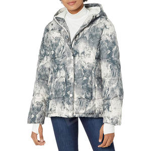 Chaqueta acolchada cálida de lujo para mujer Otoño Invierno tela de satén de piel de oveja acolchado caliente chaqueta Regular nuevo diseño técnicas impresas - Product Image 3