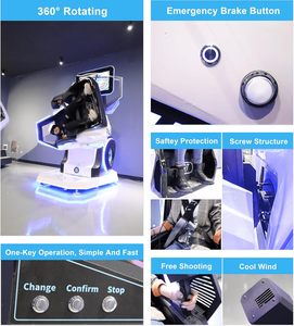 Máquina de Juego Vibratoria 9D VR de Montaña Rusa, Simulador de Realidad Virtual, Juegos de Realidad Virtual, Simulador de Juegos de Interior, Silla VR 360 - Product Image 4