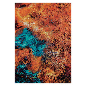 Tapis de salon en chenille antidérapant, imprimé numériquement, lavable en machine, design minimaliste rouge bordeaux, vente en gros RUGS DEPOT LXDP-0775 - Product Image 1