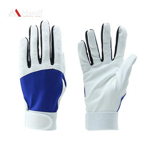 Gants de frappeur de baseball de softball en cuir de protection des mains respirants personnalisés à vendre - Product Image 1