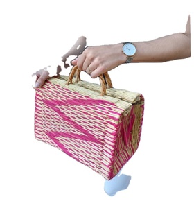 High Quality <b>Straw</b> Hand <b>Bags</b> Customized Ladies Shoulder <b>Straw</b> Hand <b>Bags</b> for WEDDING GIFT and Daily Office Use Tot Handmade <b>Bag</b> - Product Image 1