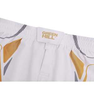 Pantalones Cortos de MMA GREEN HILL 2023, Diseño Personalizado, Ropa Deportiva Blanca, Elástica, para Entrenamiento de Combate, Gimnasio, Técnica de Sublimación, Lavada - Product Image 2