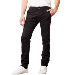<b>Mens</b> Slim Fit Casual Straight Mid Rise Canvas Cotton <b>Stretch</b> Chino Pants - Product Image 4