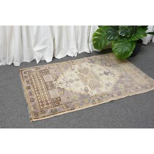 Tapis turc vintage de 19x31 pieds, beige, marron, laine classique à motif rectangulaire avec support en latex pour couloir de voiture - Product Image 3