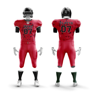 Custom 12 Panel American Football Uniforms Plus Size Sets Breathable Short Sleeve Low Price Quick Delivery <b>No</b> Duty Applied - Product Image 6
