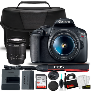 Starter Digital DSLR Camera Bundle with 18-55mm Lens and 64GB <b>Memory</b> <b>Card</b> - Product Image 2