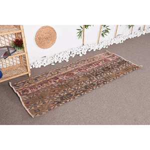 Classique marron rouge Vintage tapis turc grand 24x58 pieds Rectangle zone laine PP matériel Latex support pour salon couloir - Product Image 2