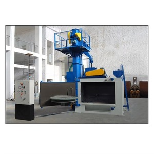 Máquina de granallado de mesa giratoria de alta demanda para limpieza de superficies de piezas forjadas y componentes metálicos a precio de venta - Product Image 4