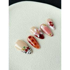 Tropic Mix Press-On Nail Art : Design d'ongles amusant et tendance - Product Image 3