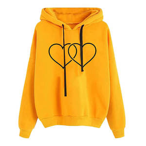 Nouveaux pulls à capuche à la mode Logo personnalisé Production OEM femmes sweat à capuche pour femmes teint uni poids lourd 100% coton - Product Image 1