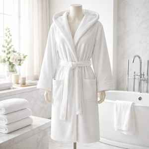 Peignoir de bain de luxe en coton turc 890g, épais, doux et absorbant, unisexe, pour hôtel et spa, vente en gros - Product Image 1