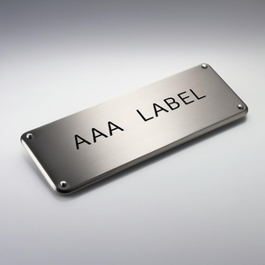 Tùy chỉnh khắc Kim Loại biểu tượng tấm thép không gỉ bền nhôm biển hiệu cho thiết bị và sản phẩm tiêu dùng - Product Image 5