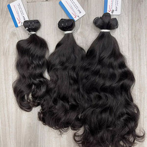 Extensions de cheveux humains vierges doublement tirées, vente en gros, cheveux vietnamiens ondulés non traités, livraison directe, Black Friday 2025 - Product Image 1