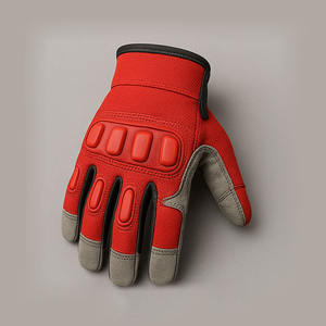 Protection de mécanicien confortable de haute qualité ISAAM Enterprises gants de sécurité Polyester cuir de vache fendu sport pour hommes en plein air - Product Image 1