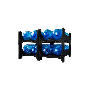 Estantes de plástico de polipropileno (PP) superventas de calidad estándar para uso de distribución y almacenamiento de botellas de agua de 5 galones - Product Image 1