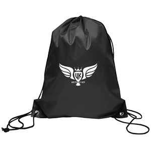 Custom Logo <b>Drawstring</b> <b>Backpack</b> Lightweight Gym Sports Sack Promotional Shoe and Travel Bag - Product Image 2