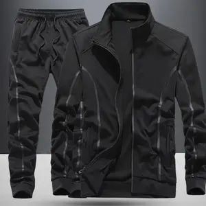 2025 primavera otoño nueva tendencia de moda ropa deportiva informal para hombres de alta calidad de dos piezas cómodo chándal transpirable tallas - Product Image 6