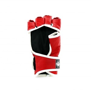 ถุงมือ MMA หนังแท้สีแดงแบบสั่งทำพิเศษสำหรับฝึกซ้อมและต่อสู้แบบครึ่งนิ้ว ถุงมือชกมวย MMA ระดับมืออาชีพ - Product Image 5