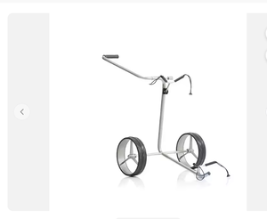 Brand New Jucad Carbon Light Weight Magnesium Channel Floats Hand-Powered Golf <b>Trolley</b> 3-Year Warranty Made US for Concrete - Product Image 4