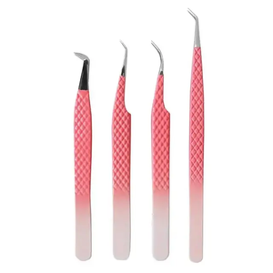 Pinzas Profesionales de Acero Inoxidable para Pestañas, Estilo Moderno, Extensión de Pestañas Postizas, Alta Calidad, Colores Pw-ombre, Belleza para Cabello Fino - Product Image 1