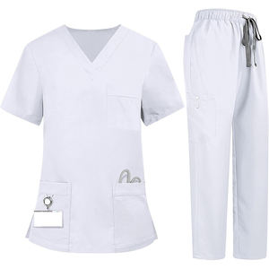 Vêtements d'infirmière confortables pour femmes en gros, jupes et chemises de travail, doux et extensibles, 100% coton toile, détection d'aiguilles à l'hôpital - Product Image 1