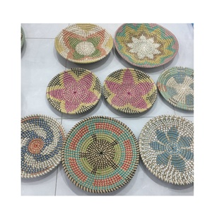 Cesta colgante tejida de algas marinas DIY de fábrica, artesanía para habitación, hogar, Hotel, complejo, decoración colgante de pared, vajilla - Product Image 1