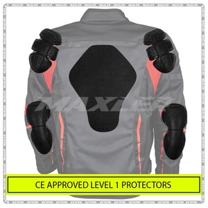 Chaqueta de moto de verano para mujer con armadura aprobada por CE, paneles de malla transpirable y forro impermeable - Product Image 3