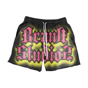 Ensemble de t-shirts et shorts d'été pour hommes, ensemble de deux pièces personnalisées, à prix réduit, pour entraînement de gym, t-shirts et shorts en coton personnalisés, vente en gros - Product Image 3