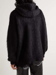 Sudadera con Capucha Estilo Mohair para Hombre, Tejido Afelpado, Entrega Rápida, Gruesa y Cálida, Fabricante OEM, Venta al Por Mayor - Product Image 3