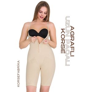 Corsé adelgazante de pecho de pierna larga para mujer Excelente moldeador de cobertura - Product Image 2