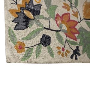 Best Satin Fabric Embroidered <b>Placemat</b> for Bedside Dining Table Wedding Parties New Year Beautiful Elegant Patterned Mats & Pads - Product Image 6