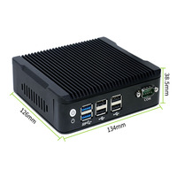Partaker J3710 Mini PC Compacto 2,64 GHz Procesador de cuatro núcleos sin ventilador con alta eficiencia energética Nuevo Mini ordenador