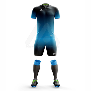 Conjunto completo personalizado de equipaciones de fútbol, incluye Jersey y pantalones cortos, proveedor de UNIFORMES DE EQUIPO OEM de Pakistán - Product Image 2