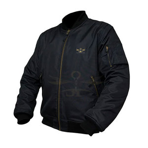 Blouson d'aviateur à logo propre de conception de service d'OEM blouson d'aviateur de haute qualité vêtements de mode vestes pour hommes - Product Image 2