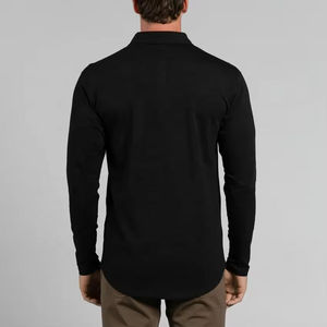 Empresa de Fabricación de Camisetas Polo de Alta Calidad, Logotipo Personalizado, Ropa de Golf de Manga Larga, Camisetas Polo para Hombre, Adulto, 100% Algodón - Product Image 3