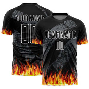 เสื้อฟุตบอลแบบสวมใส่ได้ทั้งชายและหญิง สั่งทำได้ พิมพ์ลายแบบ Sublimation ระบายอากาศได้ดี น้ำหนักเบา แห้งเร็ว แขนสั้น พร้อมชื่อและหมายเลขผู้เล่น ขายส่งสำหรับผู้ใหญ่ - Product Image 2