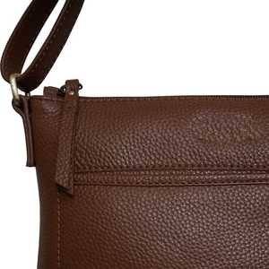 Bolso cruzado de cuero genuino de grano de guijarro de alta calidad Estilo vintage Directo del mejor fabricante de proveedores indios - Product Image 3