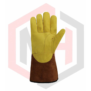 Leather Lineman Electrical Protector Work <b>Gloves</b> <b>Silicone</b>-free Powder-free Customizable Use Rubber Insulated SPIRITCHILL GOODS - Product Image 4