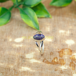 Anillo de Charoita Morada, Anillo de Plata de Ley 925, Anillo con Piedra Morada, Anillo de Compromiso, Anillo con Gema, Joyería de Charoita, Regalo para Esposa - Product Image 5