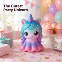 Jouet Squishy Licorne Galaxie en PU à Remontée Lente, Anti-Stress, Doux à Presser, Décoration de Bureau Kawaii, Cadeau