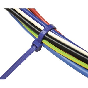 SAPISELCO <b>Cable</b> Ties 280mm Length 4.5mm Width Polyamide 6.6 Blue 100pcs/<b>Bag</b> - Product Image 3