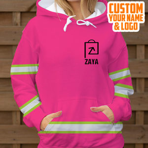 Ropa de trabajo de invierno Jersey con capucha Ligero Pesado Personalizado Hi Vis Hi Visibility Sudaderas con capucha reflectantes de manga larga para hombres - Product Image 3