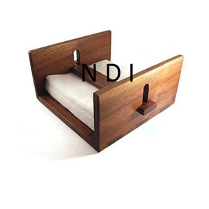 Boîte de rangement pour serviettes de qualité supérieure étui porte-serviettes luxueux boîte à mouchoirs de style moderne en bois massif la plus vendue - Product Image 1
