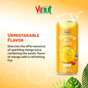 Bottes énergétiques 330ml les plus vendues Boisson au jus de mangue pétillante prête à être expédiée Fabriqué au Vietnam Usine (OEM, ODM) - Product Image 4