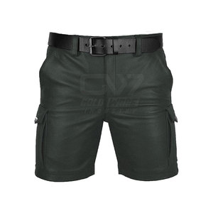 กางเกงขาสั้นหนังสำหรับผู้ชายกางเกงขาสั้นหนังแฟชั่นผลิตจากปากีสถาน - Product Image 1