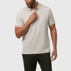 Camiseta Polo para hombre 100% algodón de gran tamaño logotipos personalizados serigrafiados transpirable hip hop Camiseta polo holgada para hombre - Product Image 2